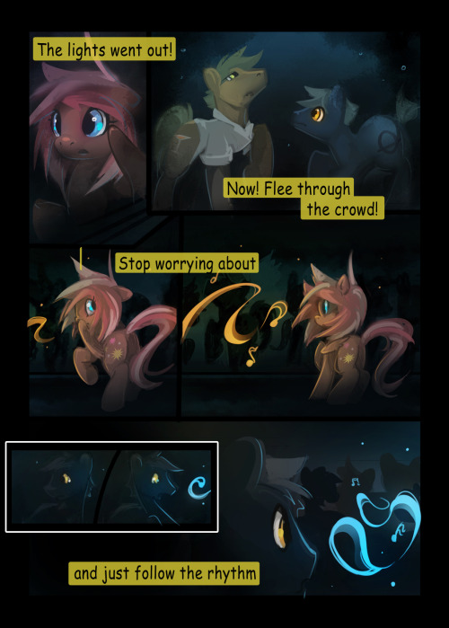 tehflah:  star-flare:  Dj-pon3 comic I comic I did some time ago for a fanbook project   Wow… This is spectacular!  Fuck me, look at that art style!