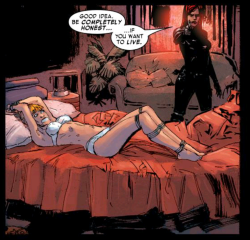 mainstream-gags:  Black Widow takes a rival’s girlfriend hostage in this nice little scene.