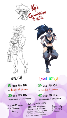   Commission Prices Up To Date!