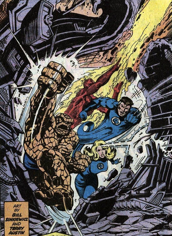 seanhowe:
“ Fantastic Four by Bill Sienkiewicz and Terry Austin; published in Fantastic Four #224.
”