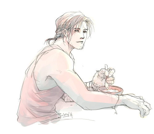 so I fell in love with the idea of Bucky rediscovering his love for the simple things in life- sugar