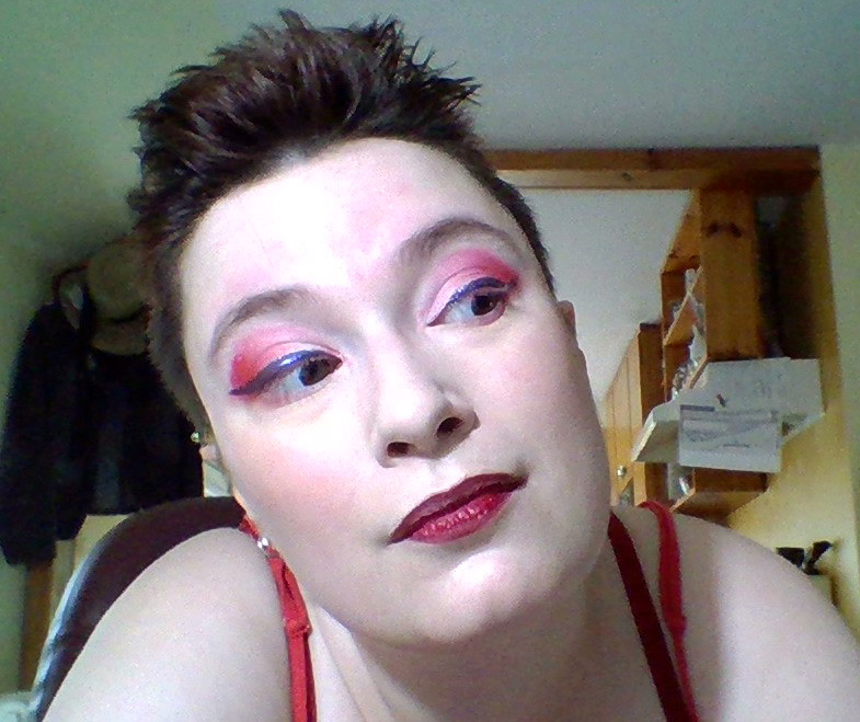 Canada Day makeup! I’m off to a BBQ to meet my girlfriend’s parents for the first