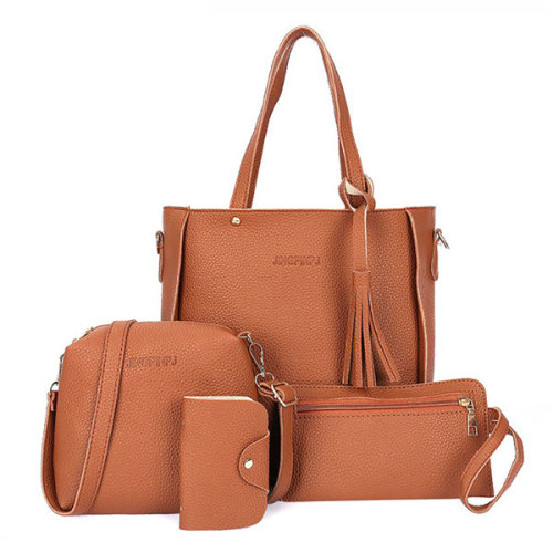 greatpuppyavenue: 4 PCS Women Faux Leather Handbags Vintage Multi-function Crossbody Bags Check out 