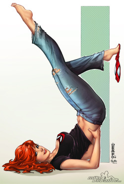 artofmikedebalfo:  Mary Jane Print Pencils by Mike DeBalfo Colors by Ula Moś 