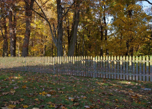 A Fence of Mirrors Reflects the Changing Landscape Created by artist Alyson Shotz