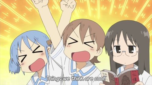 laughcardio: Nichijou appreciating the proletariat