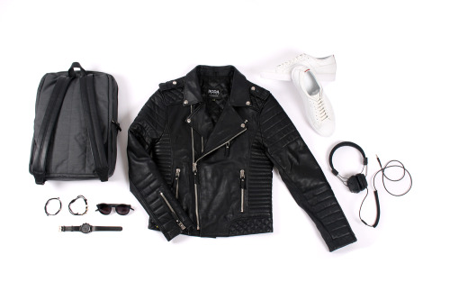 Streetwear Essentials:- Jacket - Sneakers - Sunglasses - Watch - Backpack- Headphones