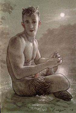 monsieurlabette:  “Late Summer Satyr Sitting