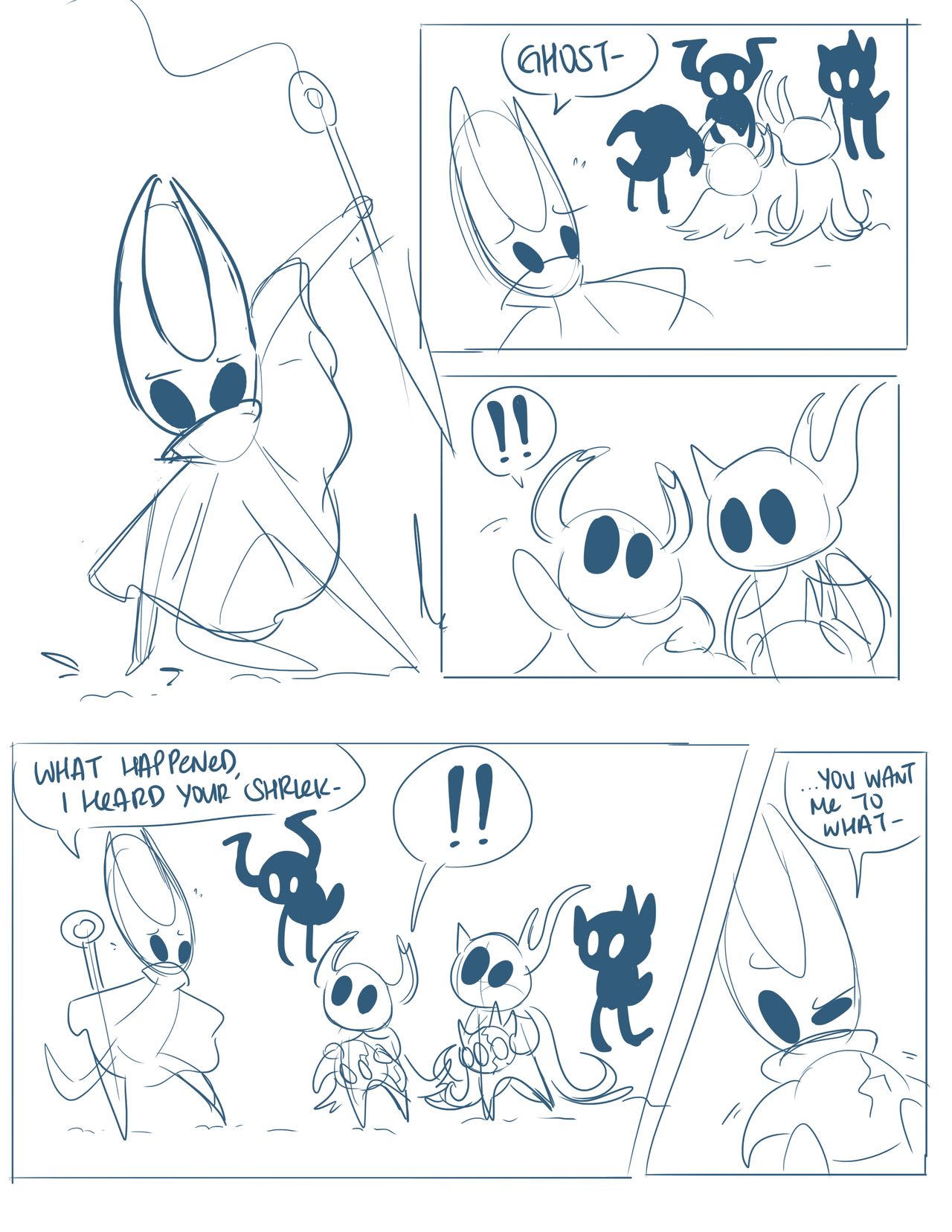 pickles4nickles:  Did some thumbnails for a comic that I’ll probably never actually
