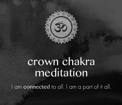 chaosophia218:  To Balance your Crown Chakra, try this Meditation to help Support your Growth, Fulfillment and Ability to Rise above it All. The Crown Chakra, known as the Sahasrara in Sanskrit, will inspire you to Liberate your Spirit and place it on