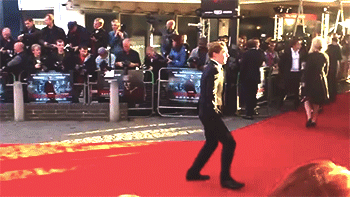 drwho-lock:  cumberbuddy:  thedoctorsjawn:  so cute when he sees his fans he immediately leaves the photographers.   AHHHHHHHHHHHHHHHHHHHHHHHHHHHHHHHHHHHHHHH That little skippy shuffle he does when he sees the fans. THAT’S LOVE THAT IS.  THIS IS WHY