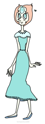 hennapenna:  The beach outfit for Pearl is just too pretty! (I added some pearls on the dress because pearls) 