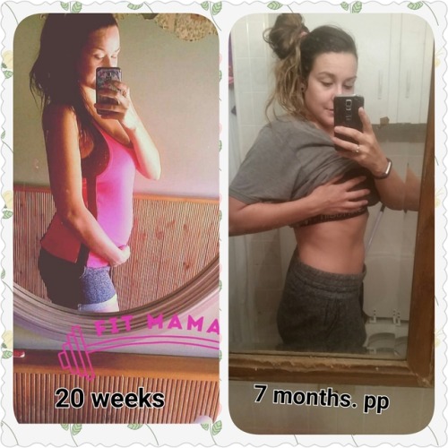 6 months pregnant to 7 months pp. I couldn&rsquo;t workout until around 7 weeks pp. So I technic