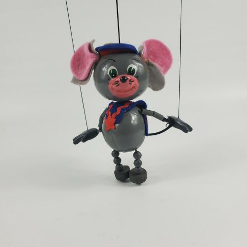 Vintage 60’s Pelham Hand Made Puppet Mouse Made in England 5” ebay thrifty678