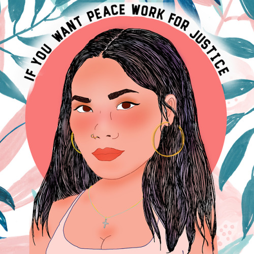 ✨ “If you want peace work for justice”