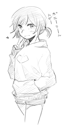 breakfastbooty:  I love drawing ponytail Ruby so much 
