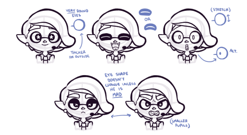My partner asked me for some eye references for my two squid boys, which I ended up turning into an 