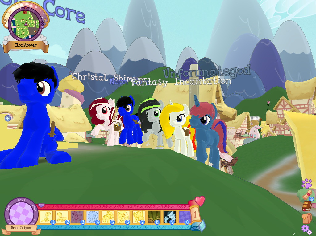 askbreejetpaw:  Fun with friends on Legends of Equestria! :3  We all hung out for