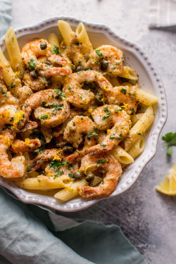 foodfuns:  Quick &amp; easy shrimp piccata http://ift.tt/2n5o6uy