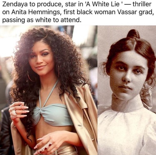 amazoniankryptonian:zendayafashionkilla:“Zendaya will produce and star in “A White Lie,” playing the