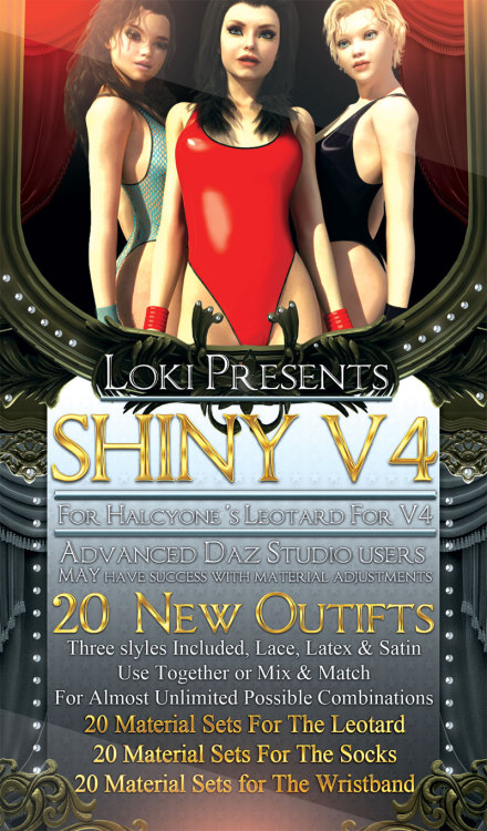 Shiny  V4 is a brand new materials pack for porn pictures
