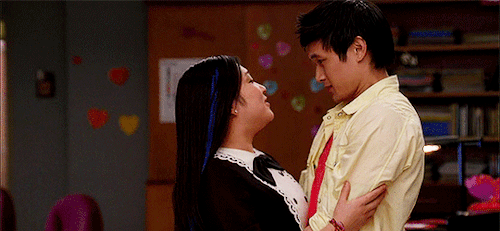miasswier:top 10 glee couples (as voted by you)∟ 4 → mike chang/tina cohen-chang“you don’t talk that