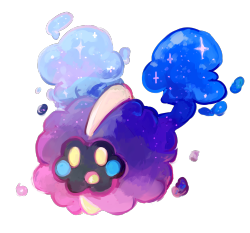 nauseatings:  A transparent Cosmog!! such a pretty pokemon for painting practice!!