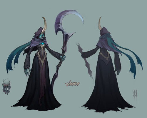 lolskinconcepts: Reaper Soraka Concept Art by MinohKim