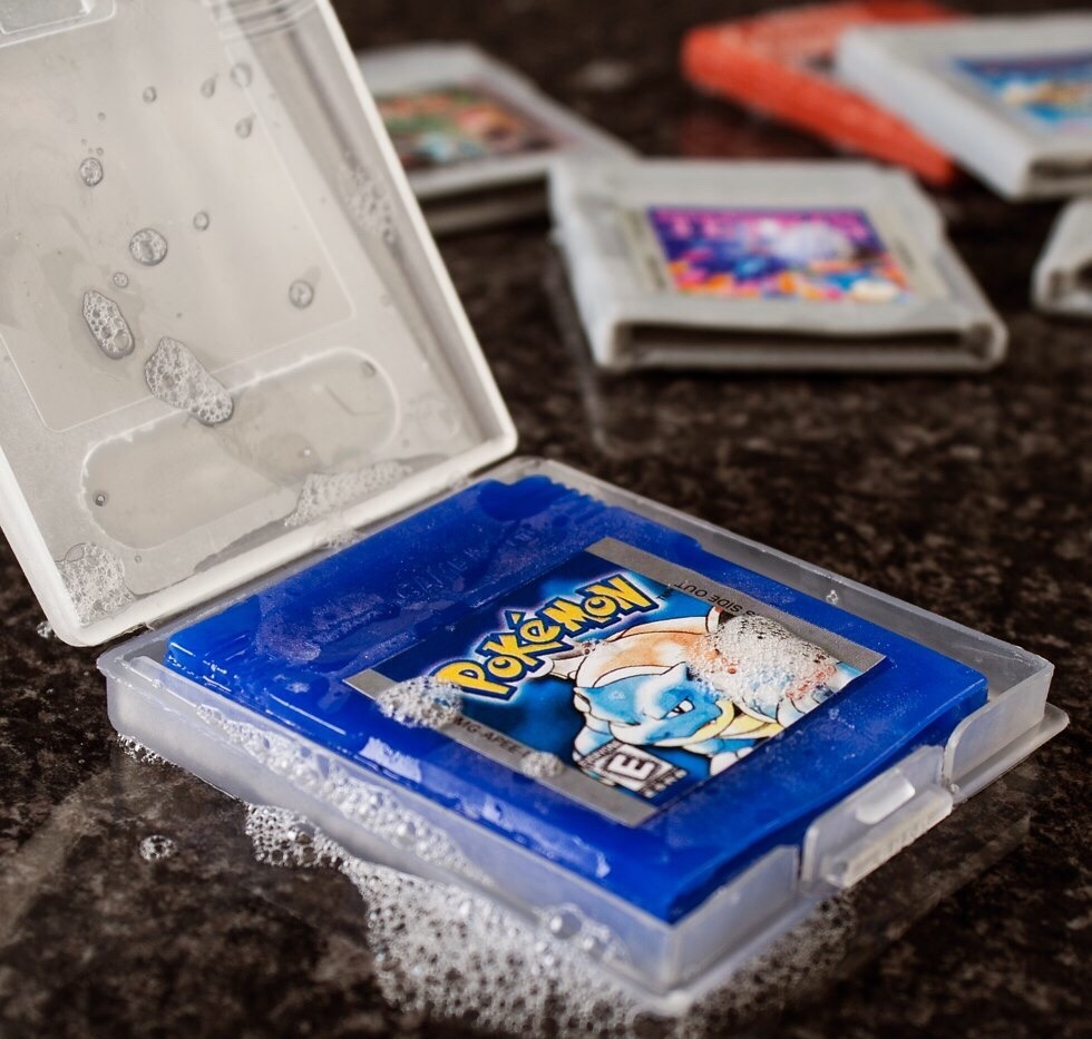 isquirtmilkfrommyeye:  These are all bars of soap made to look like Nintendo game