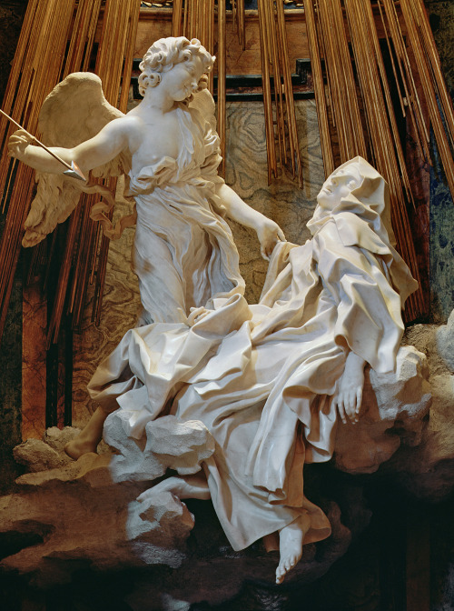 theartistsmanifesto:Ecstasy of Saint Teresa by Bernini (1647-52) located at Santa Maria della Vittor