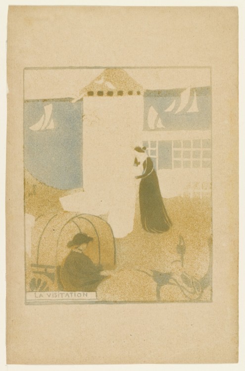 The Visitation, Maurice Denis, (1894), MoMA: Drawings and PrintsGift of Mrs. Bertha M. SlatterySize:
