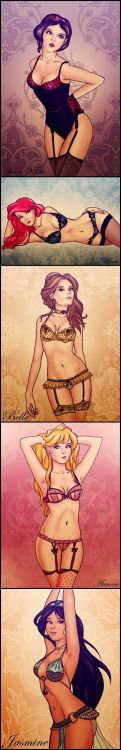 prestoned420: rule34com: Disney princesses, that’s not how I remember them… @rolledtightmarie