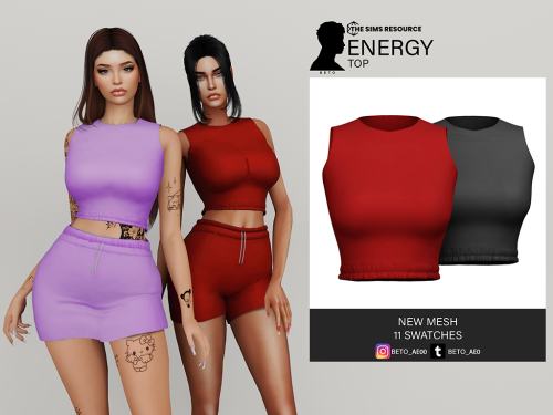 beto-ae0: Ternura (Top)- 28 colors- New Mesh- All LodsDOWNLOAD IN TSR Ternura (Underwear V1)- 14