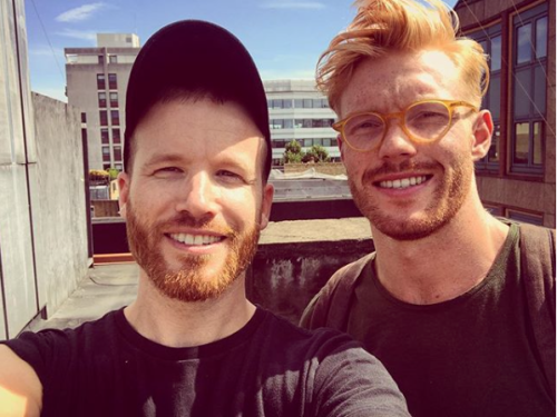 redhotbear-redhotbare:  When I’m with another red We really burn up the bed, But when I’m in the middle of two, There’s no end to the things I’d do! 