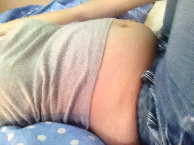 accidentalgainer2: Popped a button with my empty belly. These used to be my “fat