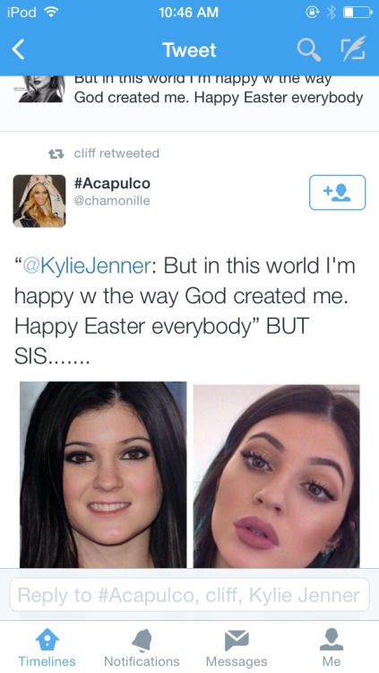 thesequoiaproject:Kylie Jenner is straight up comedy!!!