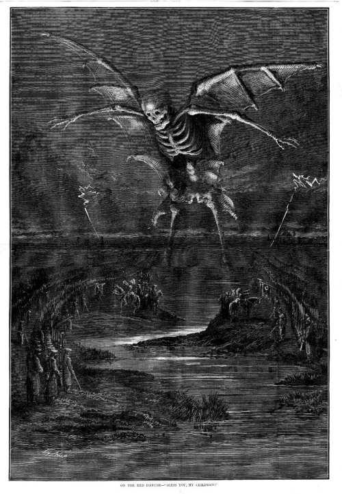 midnightskywalker:  Thomas Nast (1840-1902) “On the Red Danube. Bless you, my children!”, 19th centu