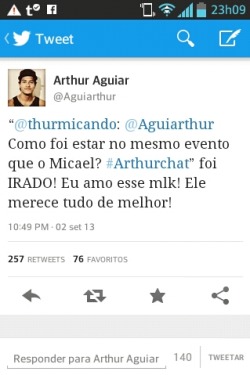 ohmicael:  &ldquo;eu amo esse mlk&rdquo; socorro Arthurrrr 