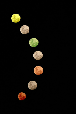 ilaurens:  Moon-eclipse-mixed - By Luca Pagliarino          