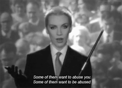 Historyofbdsm:  Annie Lennox Of The Eurythmics In The Video For “Sweet Dreams”