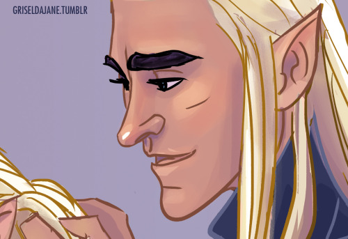 griseldajane:Legolas thought he had no one to help him prepare for his patrol, but it was a foolis