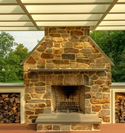 Deck BackyardPhoto Of A Sizable Transitional Backyard Deck With A Fire Pit