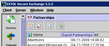 EXTOL Secure Exchange Export Partnership List