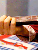  Buster tries to forget his recent losses by breaking out the old guitar… 