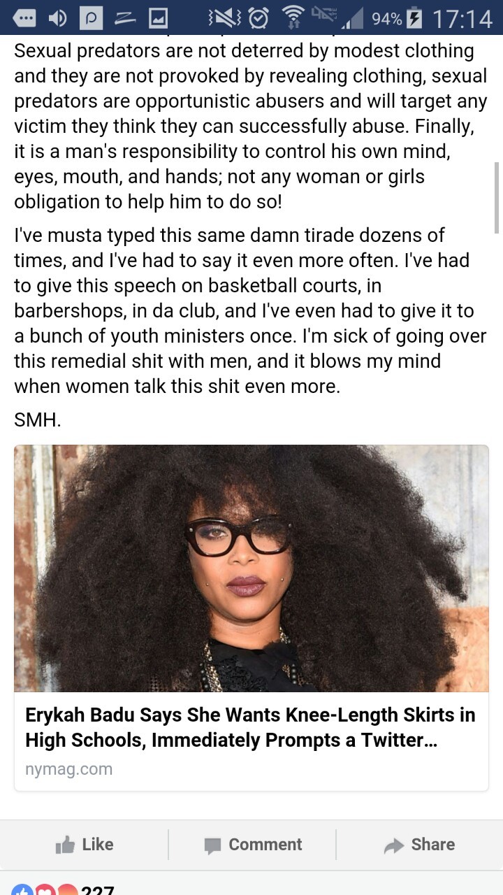 renamok:  sourcedumal:  madame-austere:  She better say it. Erykah you fucked up