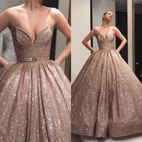 Ball Gown Sequins 2019 Prom Dress. Item code: DD0115 #promdresses #eveninggowns #prom #proms #2019pr