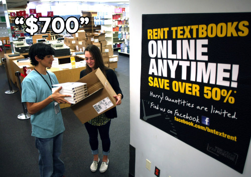 micdotcom:  These are just some of the answers to our textbooks cost question yesterday. On top of skyrocketing tuition costs, substantial living expenditures and the terrifying, ever-present specter of college debt, students must also grapple with the
