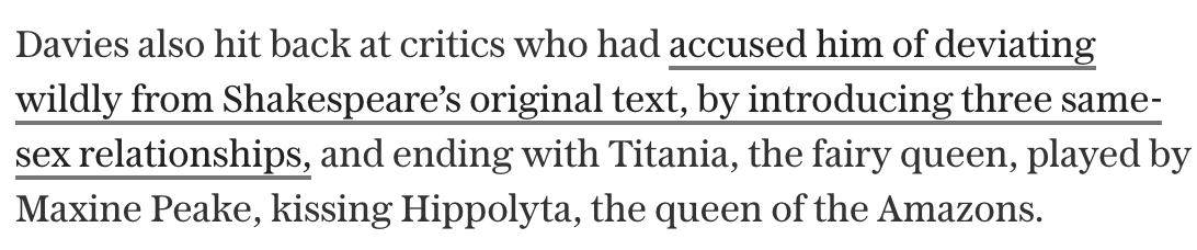 medievalpoc: dusthunters:  okay so russell t davis has done a version of a midsummer