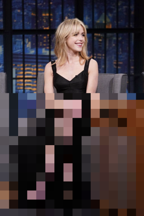 Keirnan Shipka Makes Sure You Can't See Her Legs And Feet