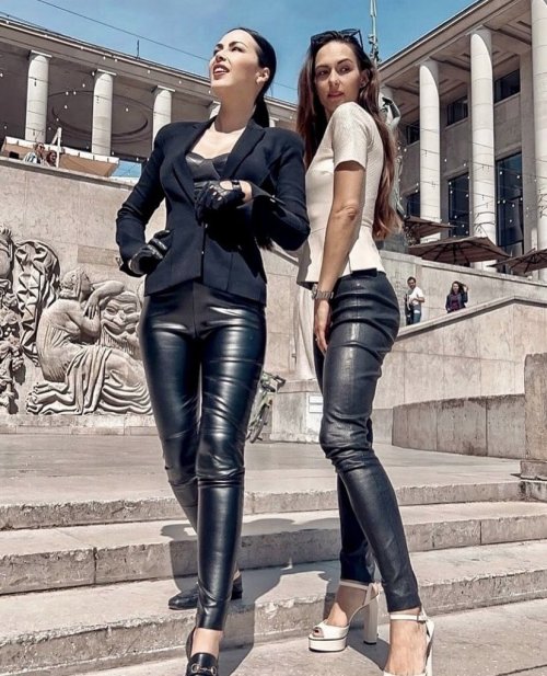  Two in sexy leather 